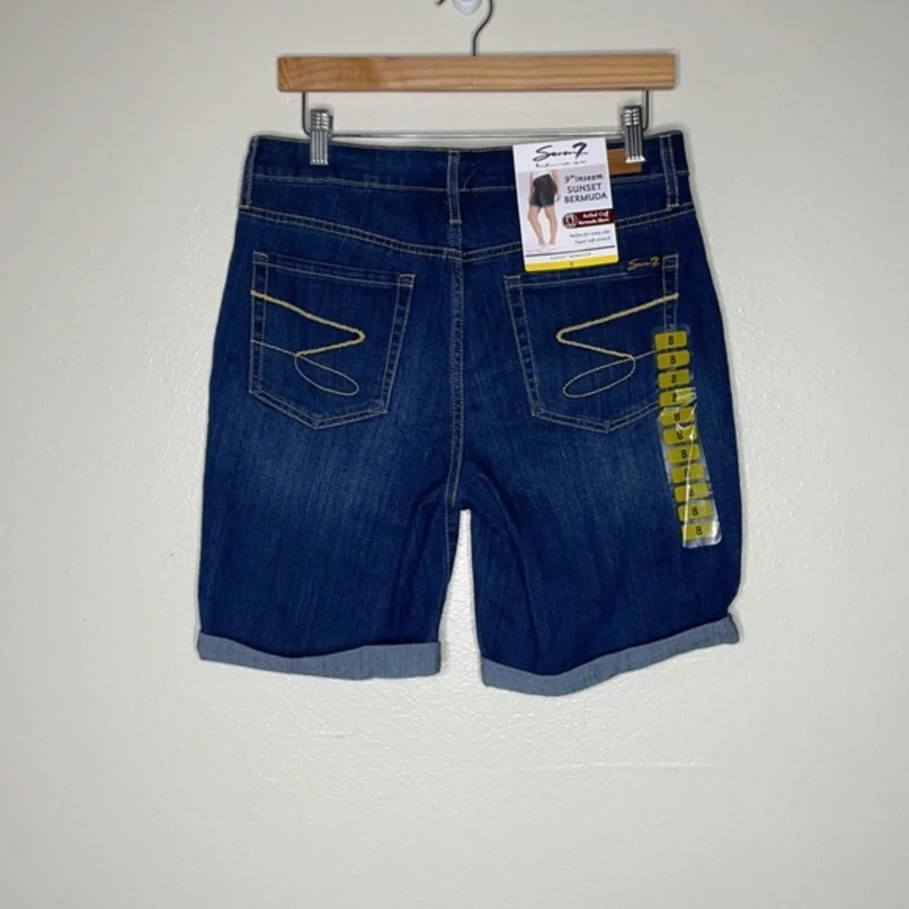 Seven 7 Sunset Bermuda "Jackson" Shorts sz 8 - Picture 4 of 6